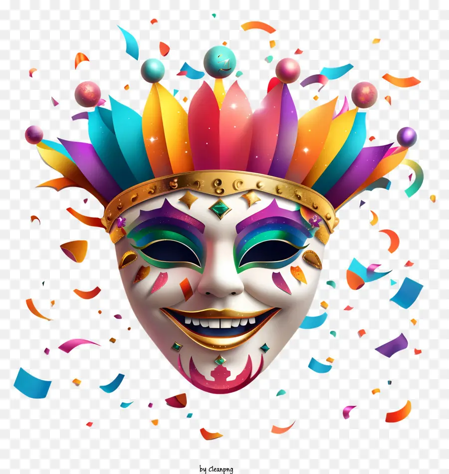 Happy Pourim，Masque De Carnaval PNG