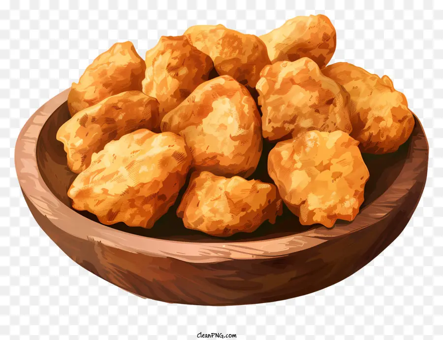 Nuggets De Poulet，Nuggets Frits PNG