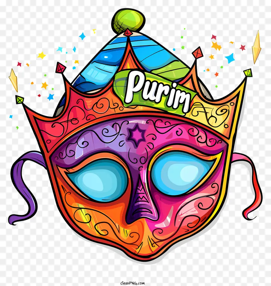 Pourim，Masque De Carnaval PNG
