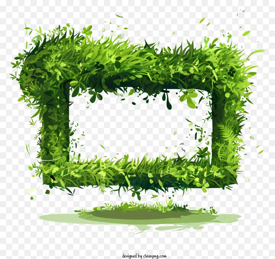 Le Vert De L'herbe，Cadre Vert PNG