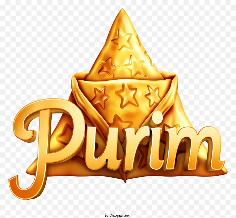 Pourim，étoile D'or PNG