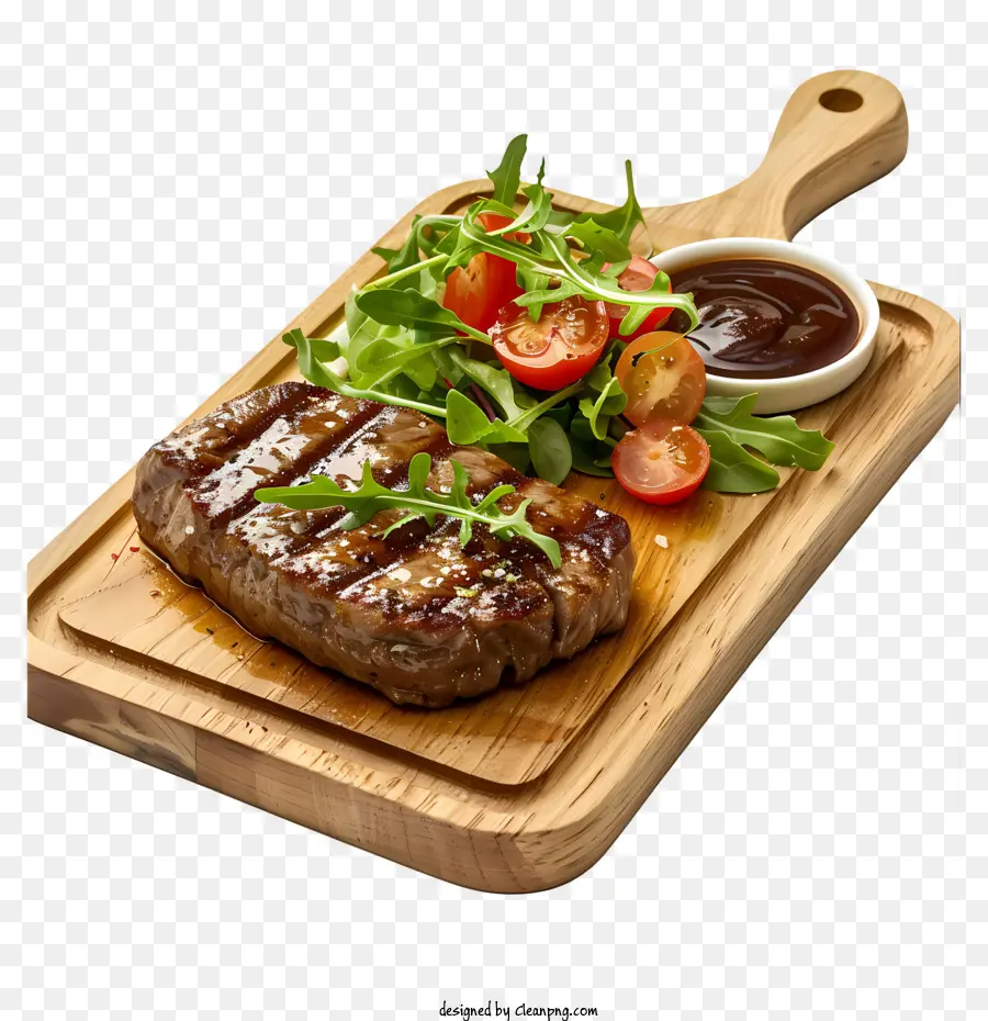 Steak，Salade PNG