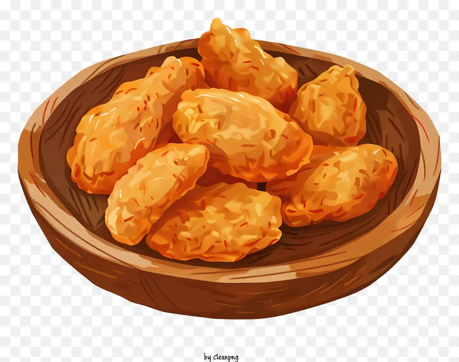 Nuggets De Poulet，Frit PNG