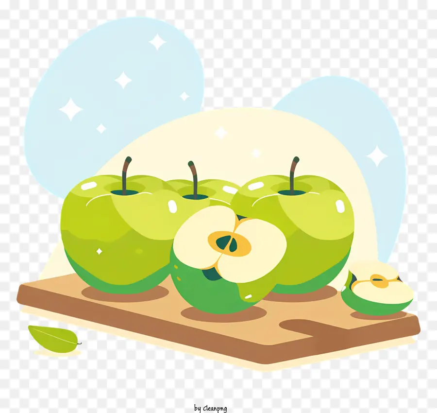 Pommes Vertes，Planche à Découper PNG