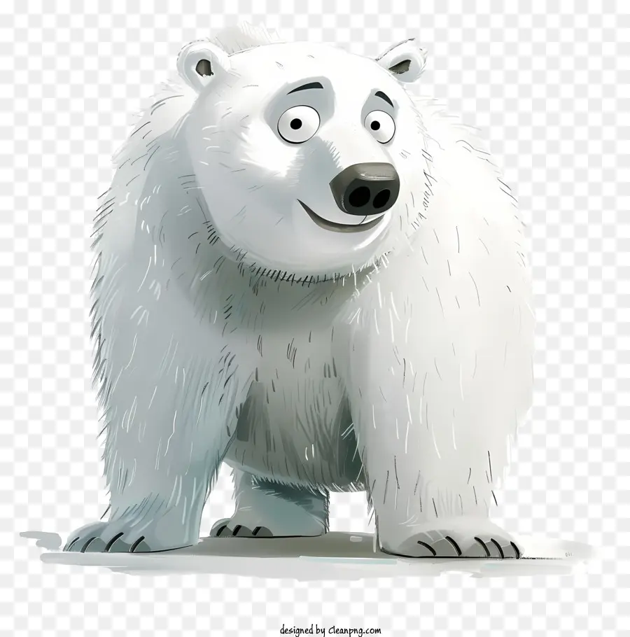 Journée Internationale De L'ours Polaire，Ours Polaire De Dessin Animé PNG