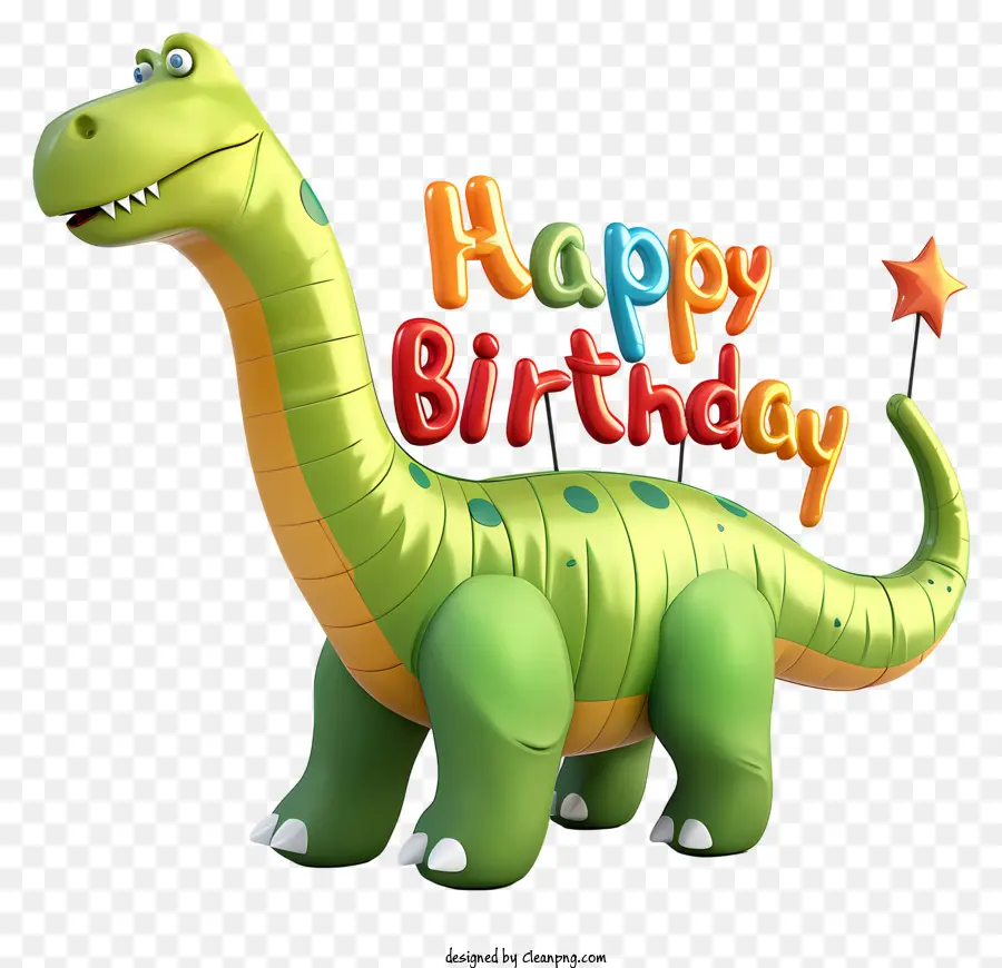 Texte De Joyeux Anniversaire Mignon，Dinosaure PNG