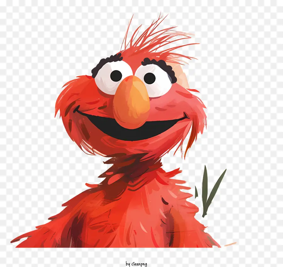 Elmo，Personnage à Fourrure Rouge PNG