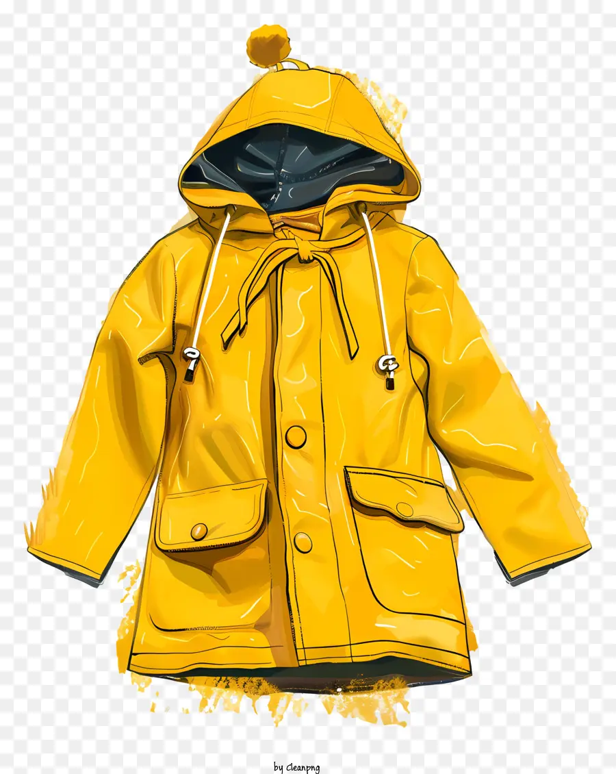 Manteau，Imperméable Jaune PNG