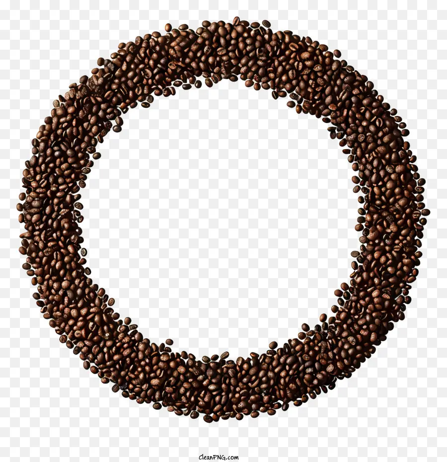 Cercle De Grains De Café，Café En Grains PNG