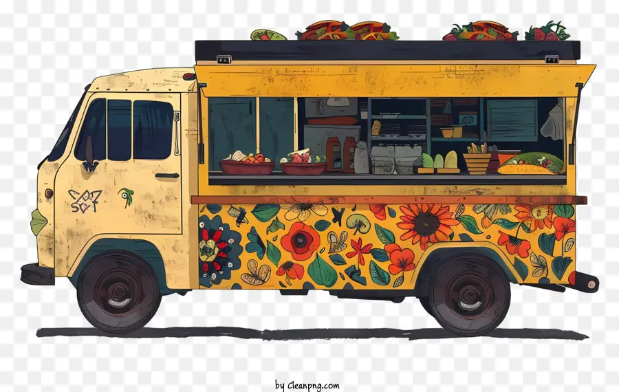 Camion De Tacos，Camion De Nourriture PNG
