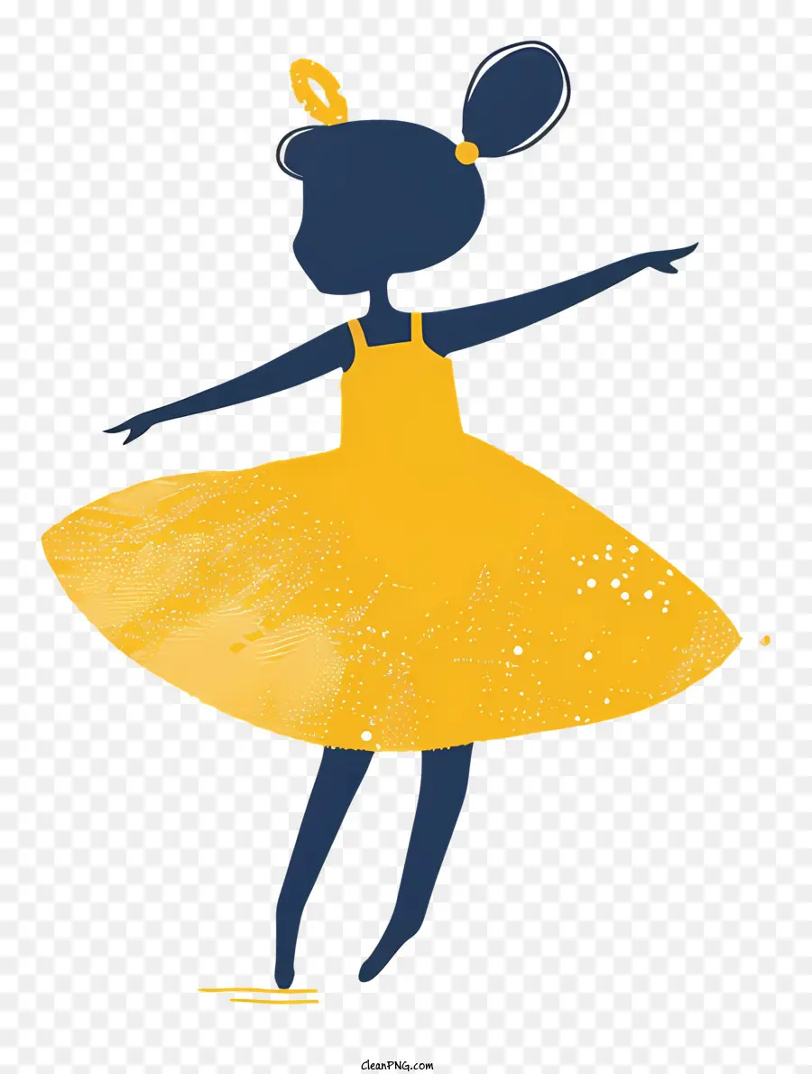 Fille Dansant Le Ballet，Silhouette De Danseuse PNG