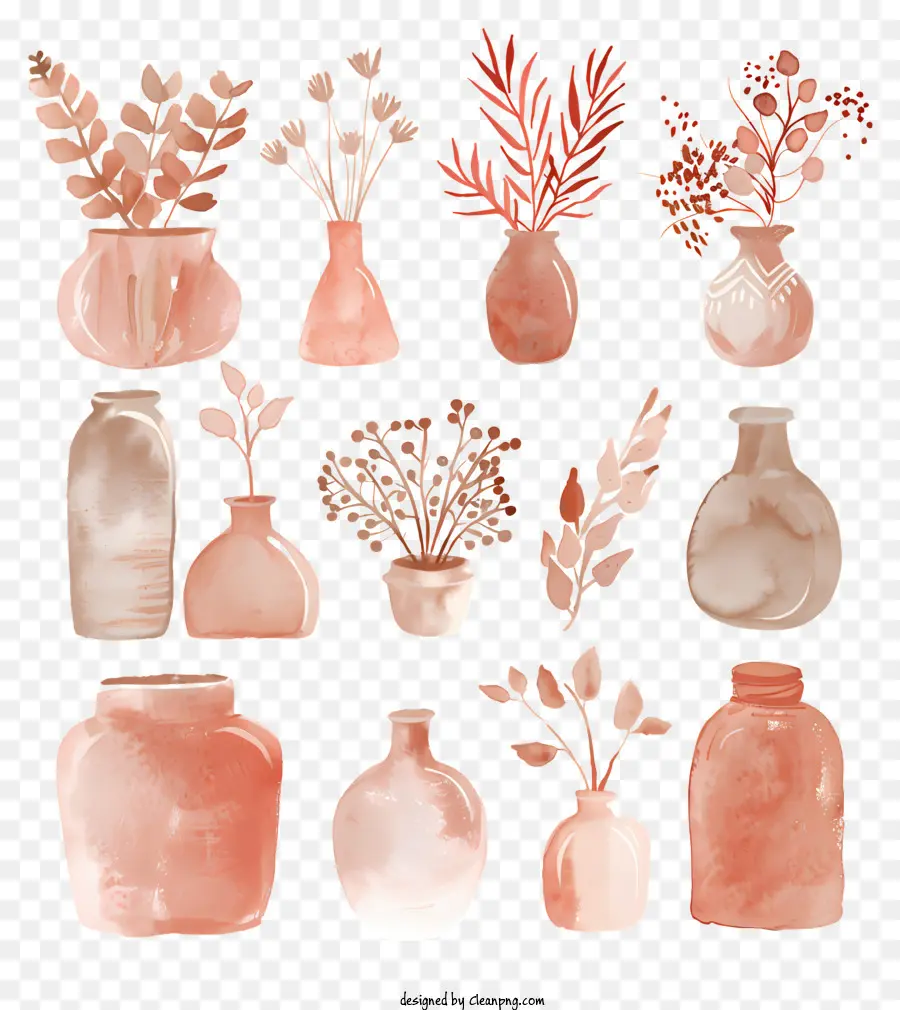 Terre Cuite，Vases PNG