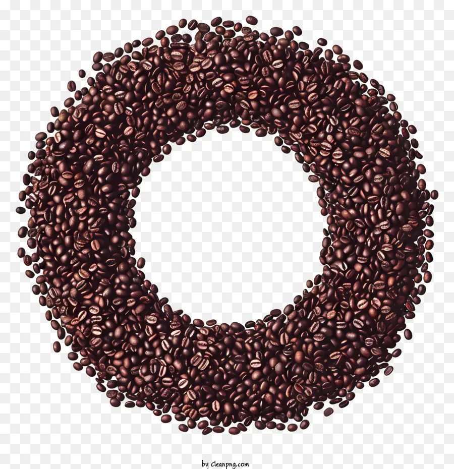 Cercle De Grains De Café，Café En Grains PNG