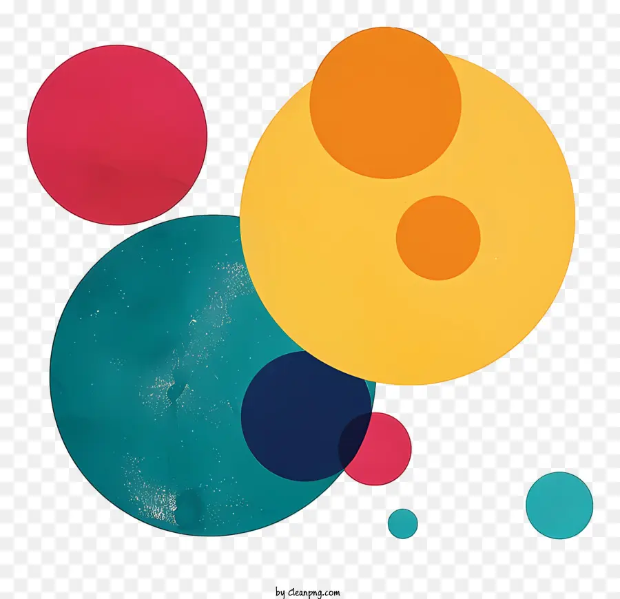 Cercles，Cercles Colorés PNG