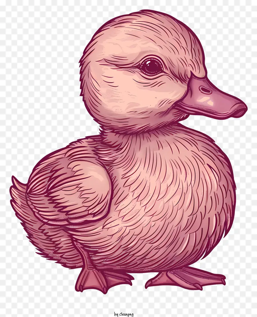 Dessin Animé Bébé Canard，Canard Rose PNG