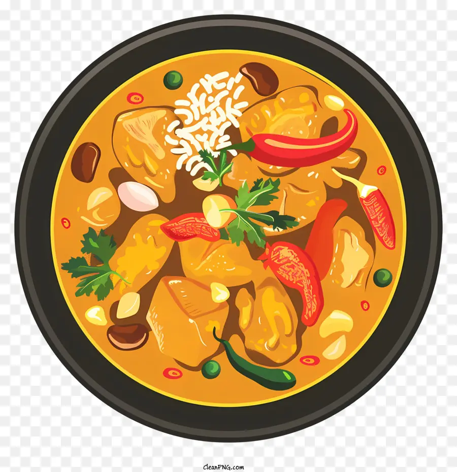 Curry De Massaer，Poulet Au Curry PNG