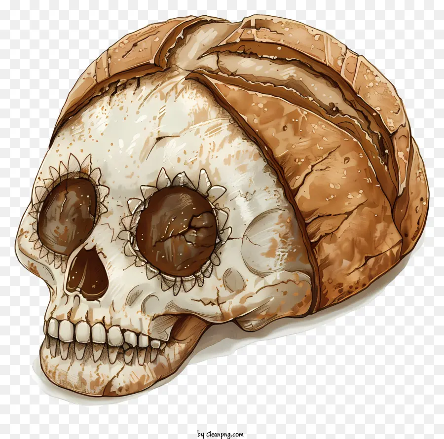 Pan De Muerto，Pain De Crâne PNG