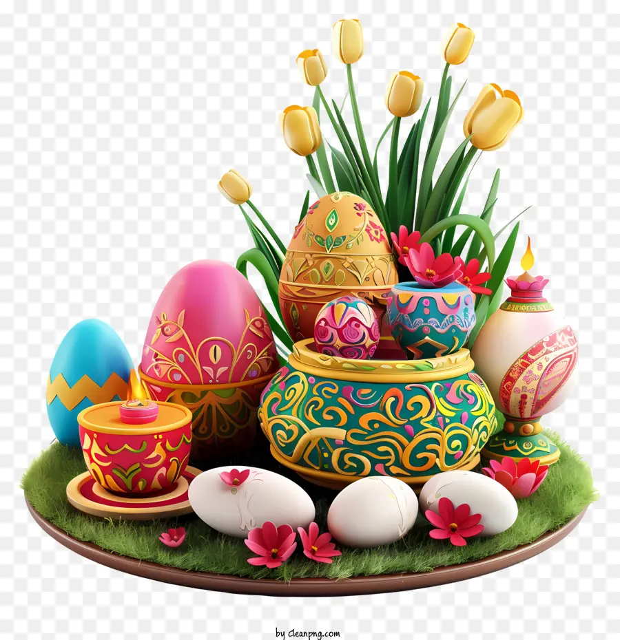Happy Nowruz，Oeufs De Pâques PNG