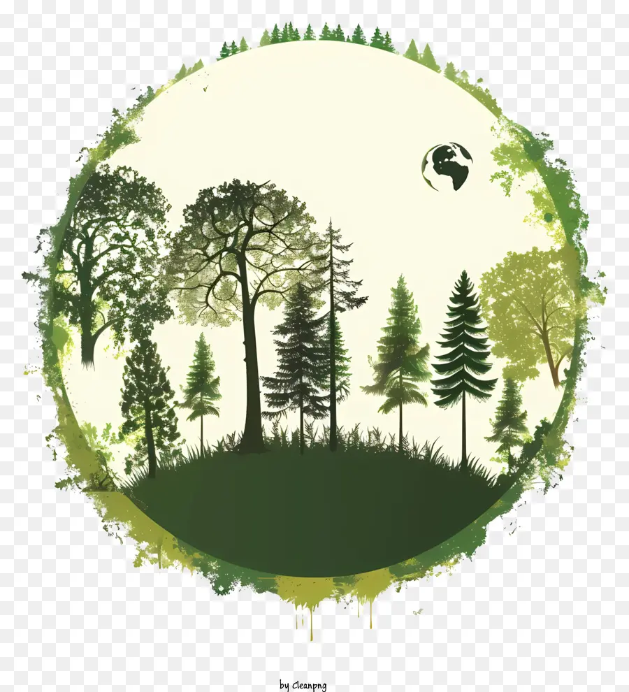 Journée Internationale De La Forêt，Le Vert De La Forêt PNG