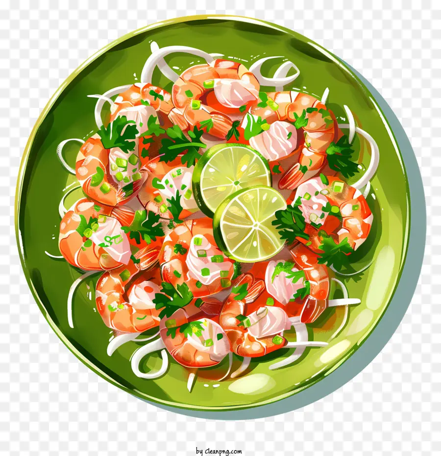 Ceviche，Salade De Crevettes PNG