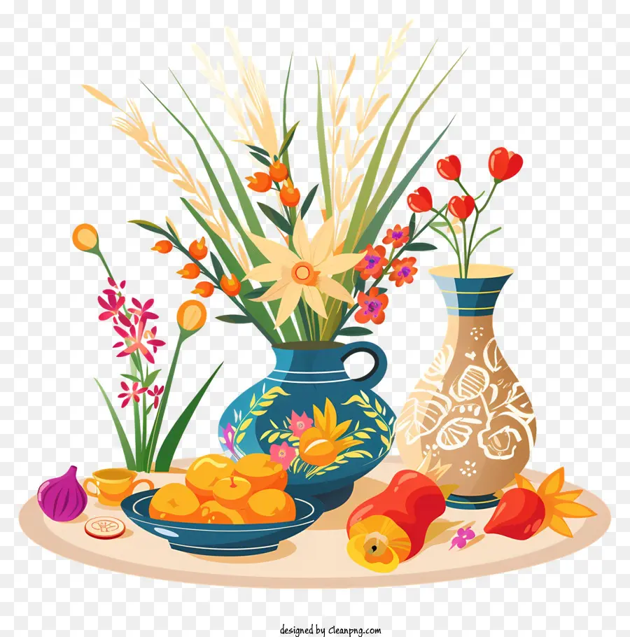 Happy Nowruz，Un Vase Pour Les Fleurs PNG