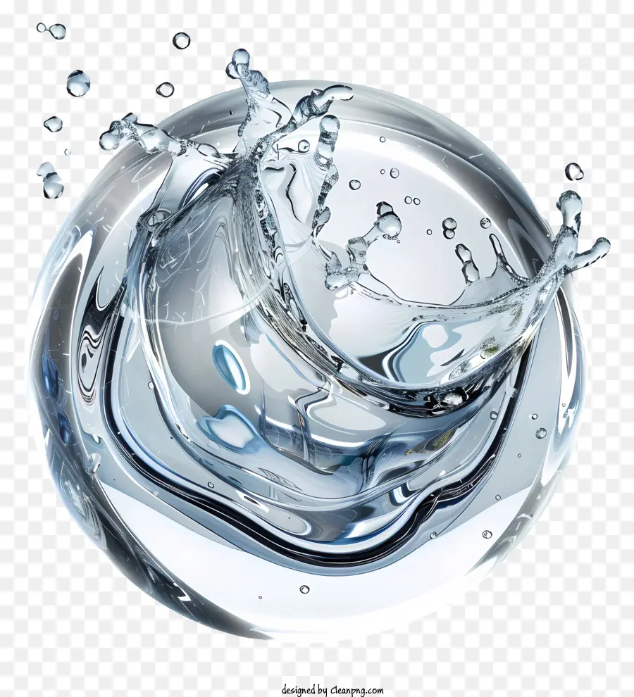 Journée Mondiale De L'eau，L'eau De La Sphère PNG