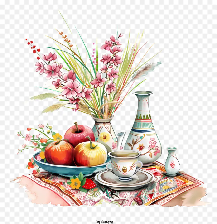 Happy Nowruz，Le Réglage De La Table PNG