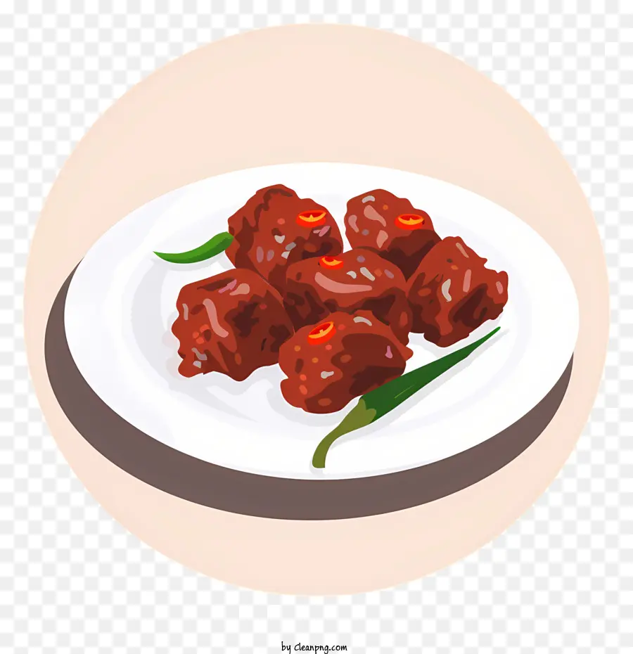 Rendang，La Viande PNG