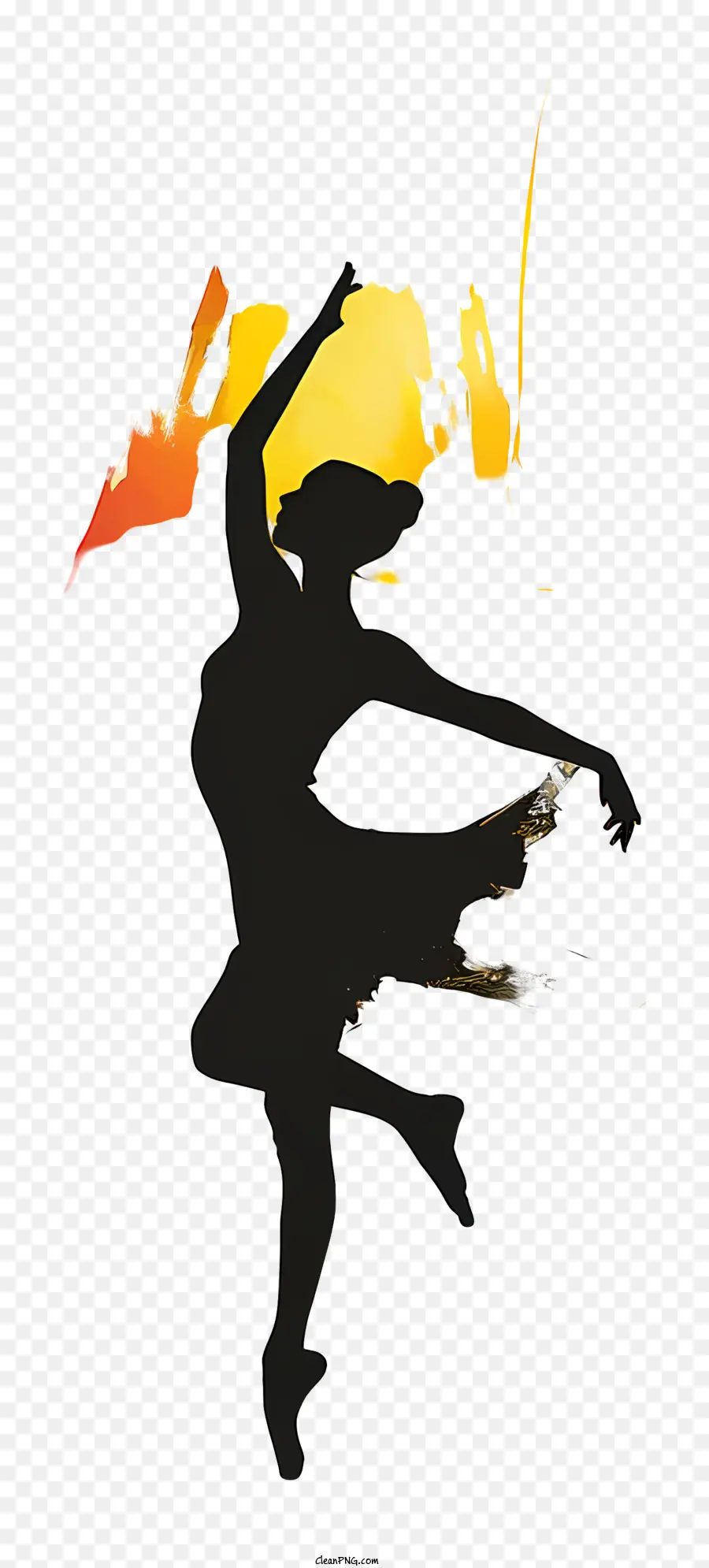 Silhouette De Danseur，Ballet PNG