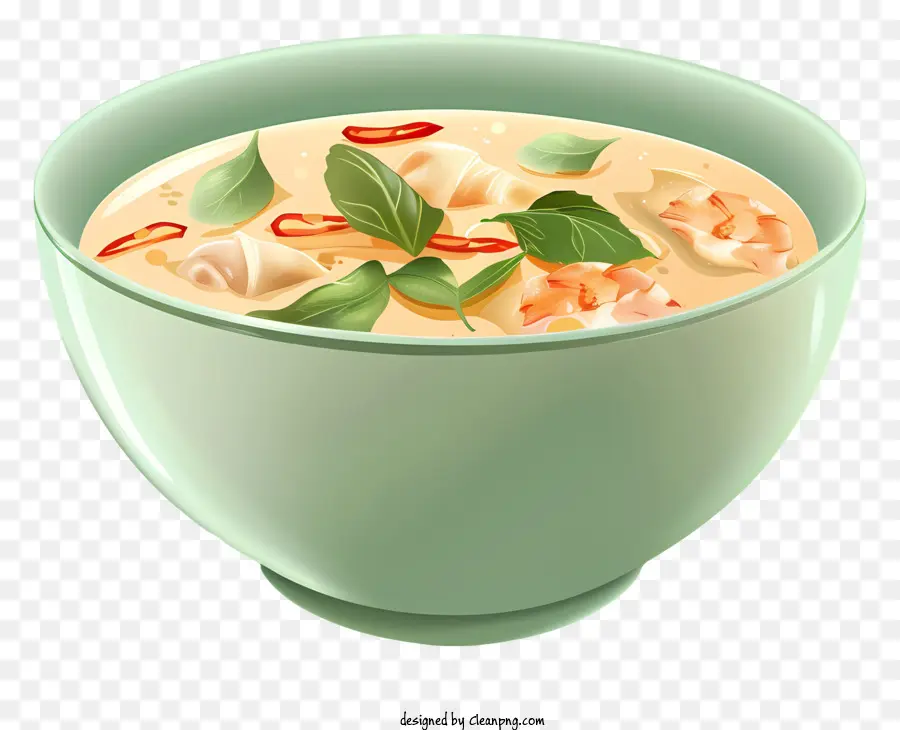 Tom Yum Goong，Soupe Au Curry Vert PNG