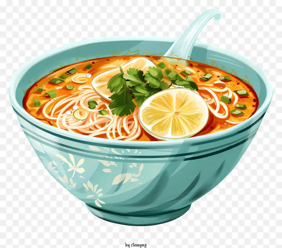 Penang Assam Laksa，Soupe De Nouilles PNG