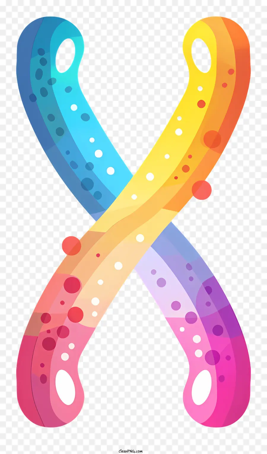Chromosomique，Croix Colorée PNG