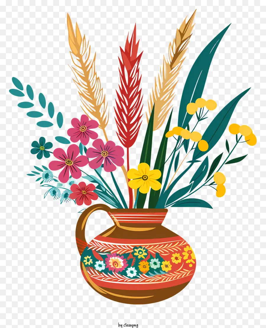 Happy Nowruz，Fleurs Colorées PNG