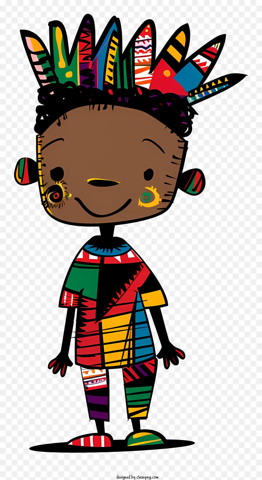 Africaine Garçon，Coiffure Afro PNG