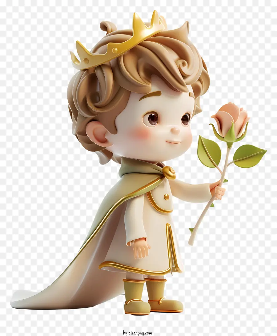 Petit Prince，Petit Prince à La Rose PNG