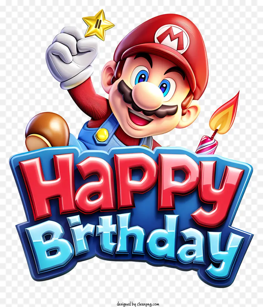 Fête D'anniversaire De Mario，Mario PNG