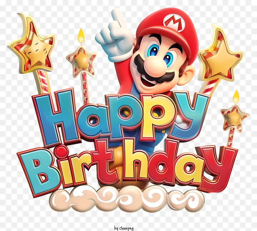 Fête D'anniversaire De Mario，Mario PNG