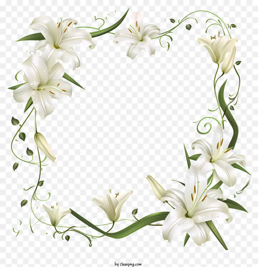 Mariage De Cadre，Cadre Floral PNG