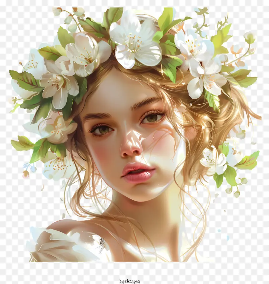 Printemps，Fille PNG