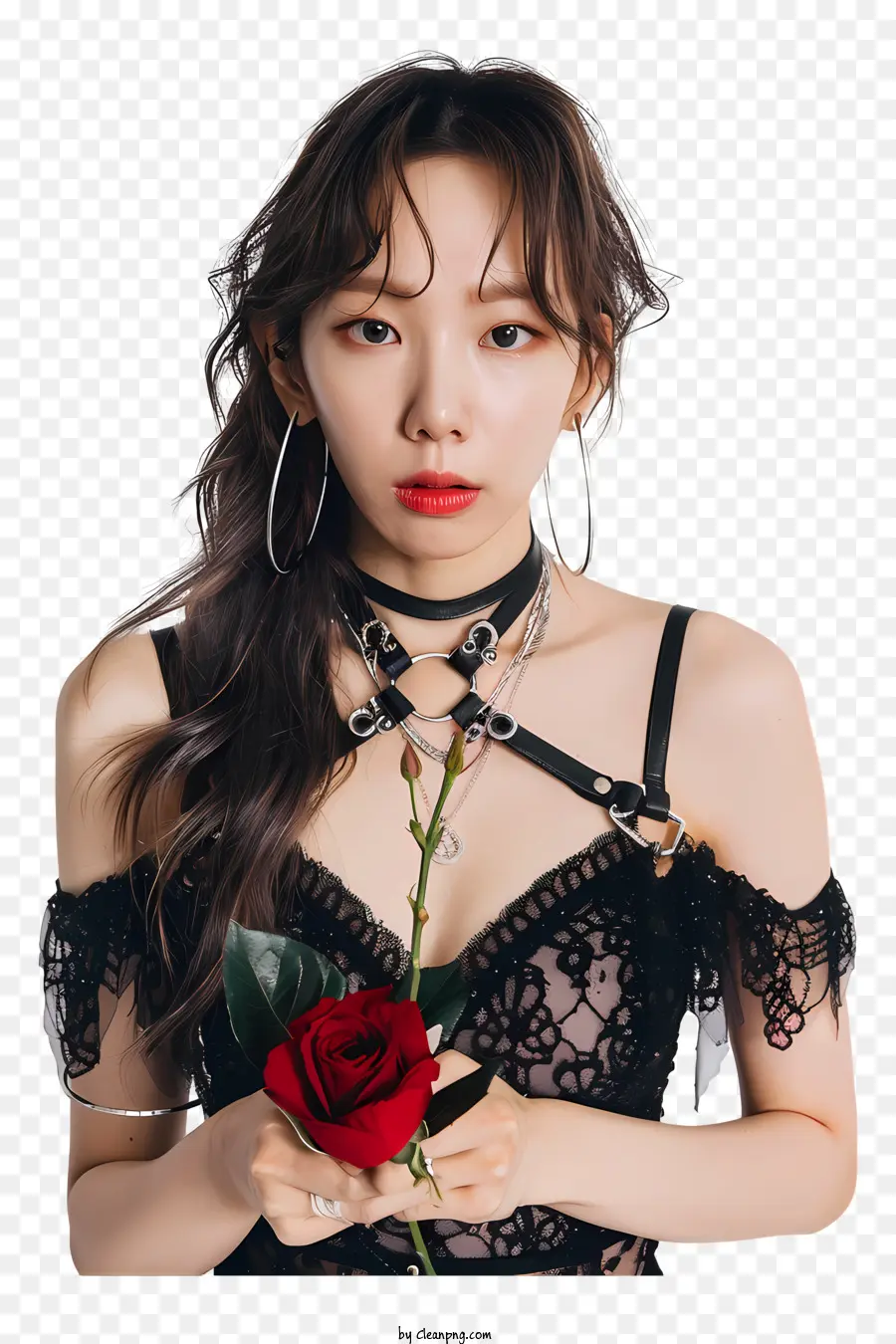 Taeyeon，Robe Noire PNG
