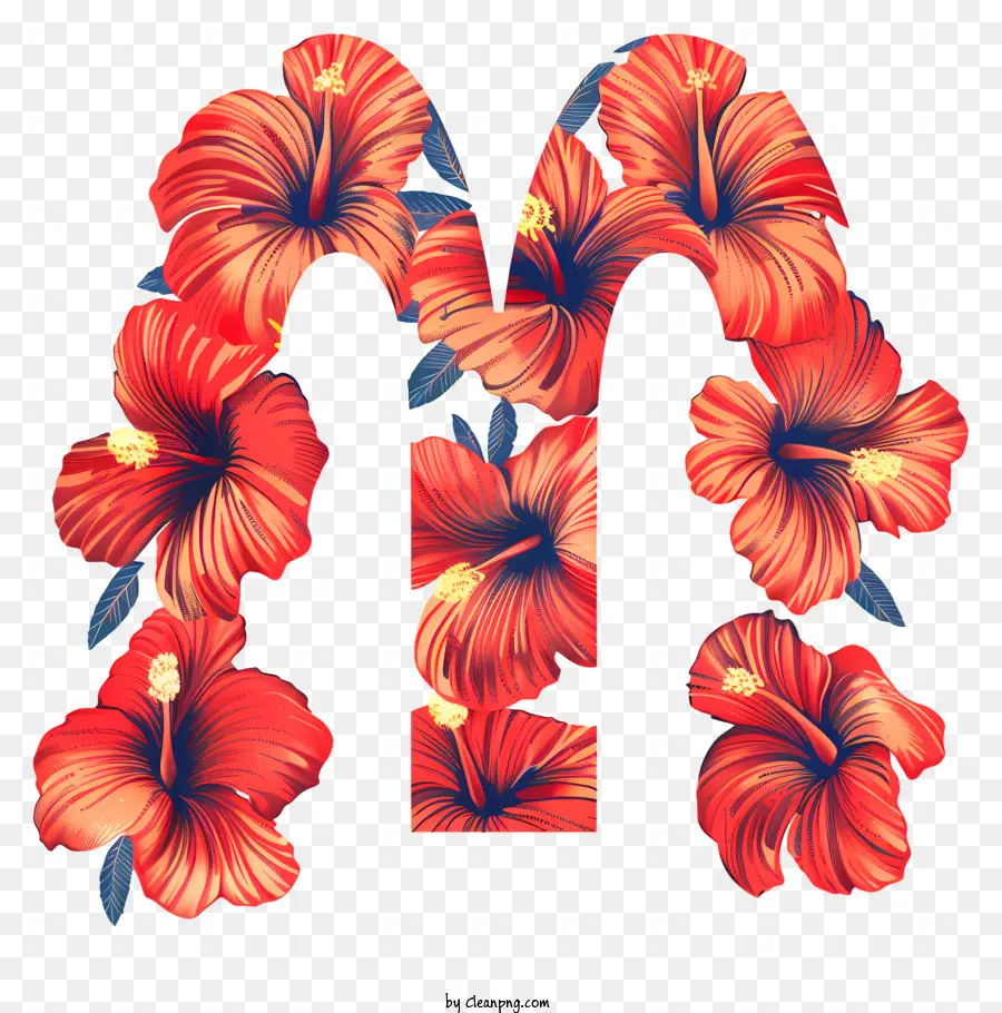 Logo Mcdonald's，Floral M PNG