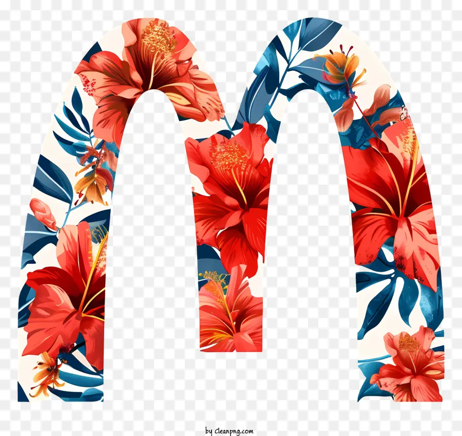 Logo Mcdonalds，Design Floral PNG