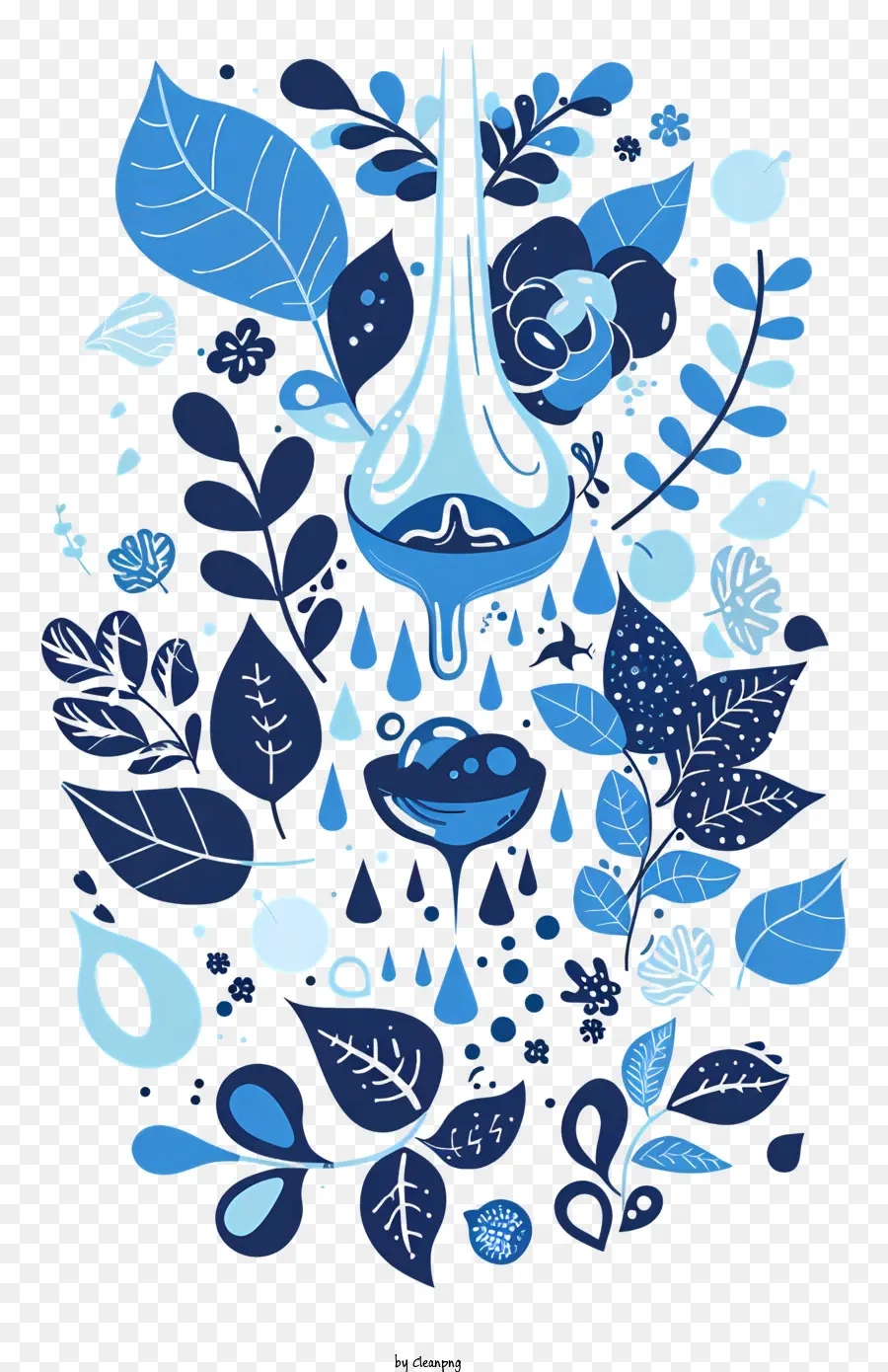 Journée Mondiale De L'eau，Fond Bleu PNG