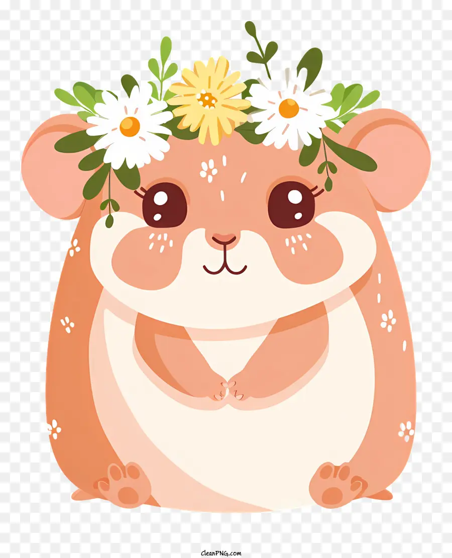 Hamster，Floral De La Couronne PNG