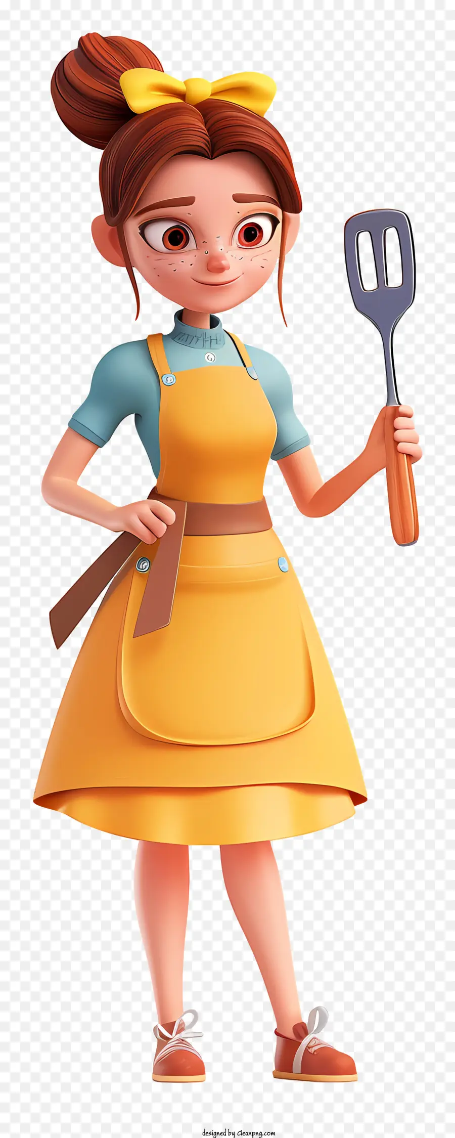 Dessin Animé De La Femme De Cuisine，Pizza PNG