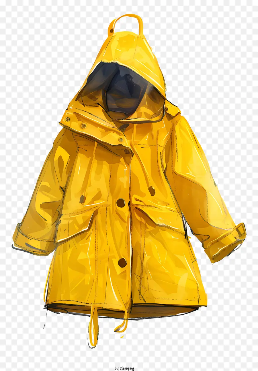 Manteau，Imperméable Jaune PNG