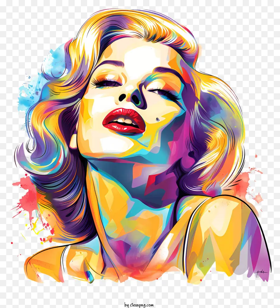 Marilyn Monroe，L'art Abstrait PNG