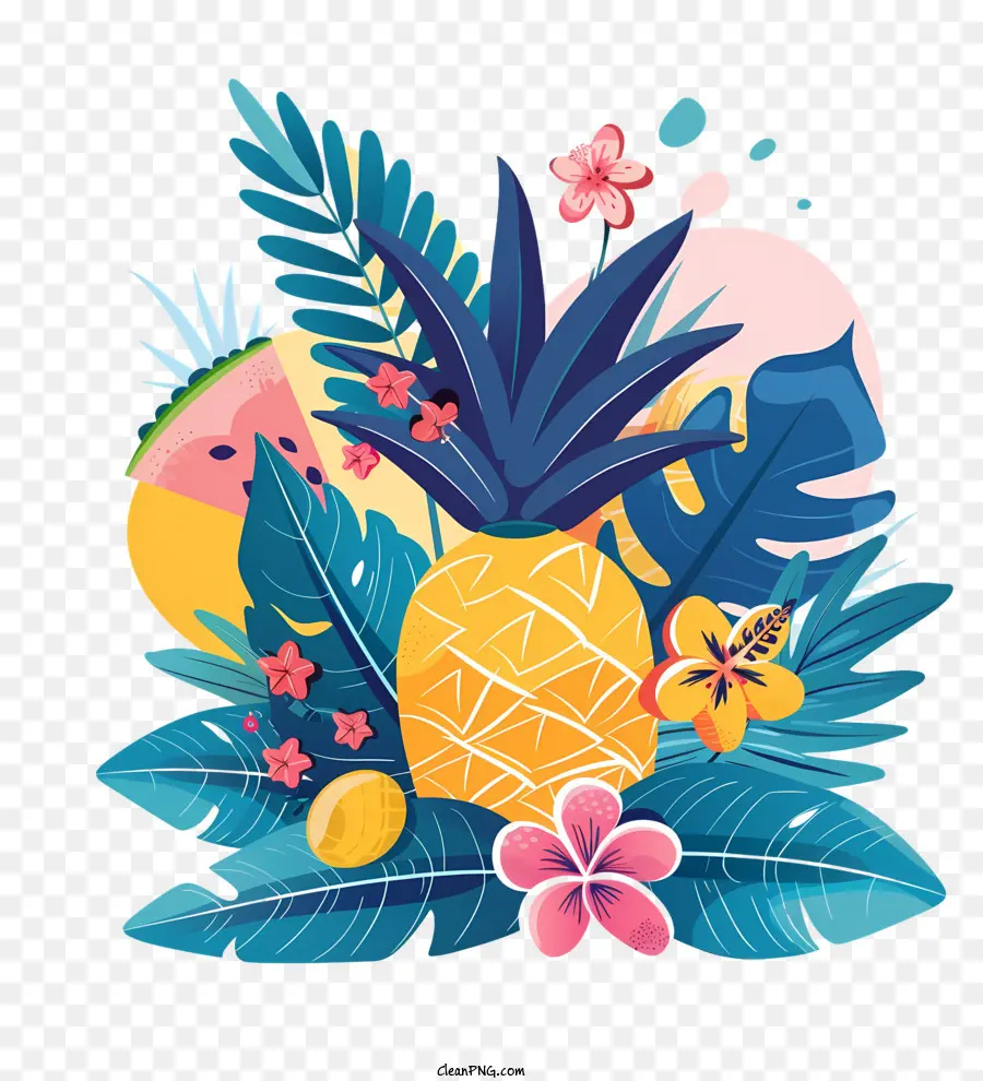 Fond Tropical，Ananas PNG