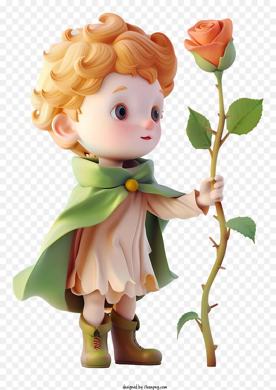 Petit Prince，Rose PNG