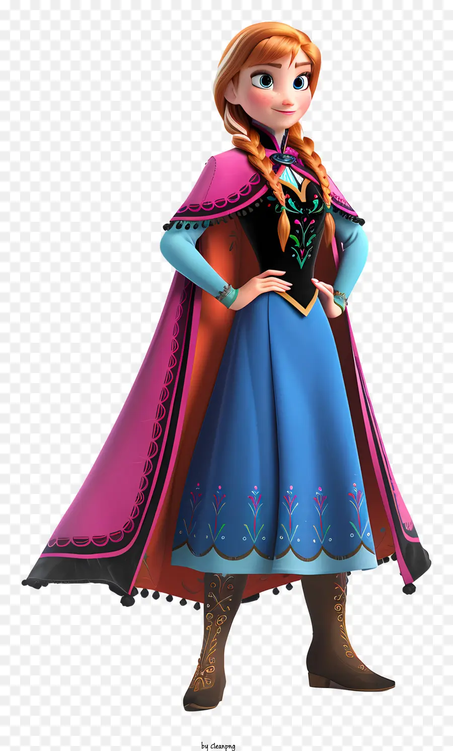 Princesse Anna Congelée，Personnage Animé PNG